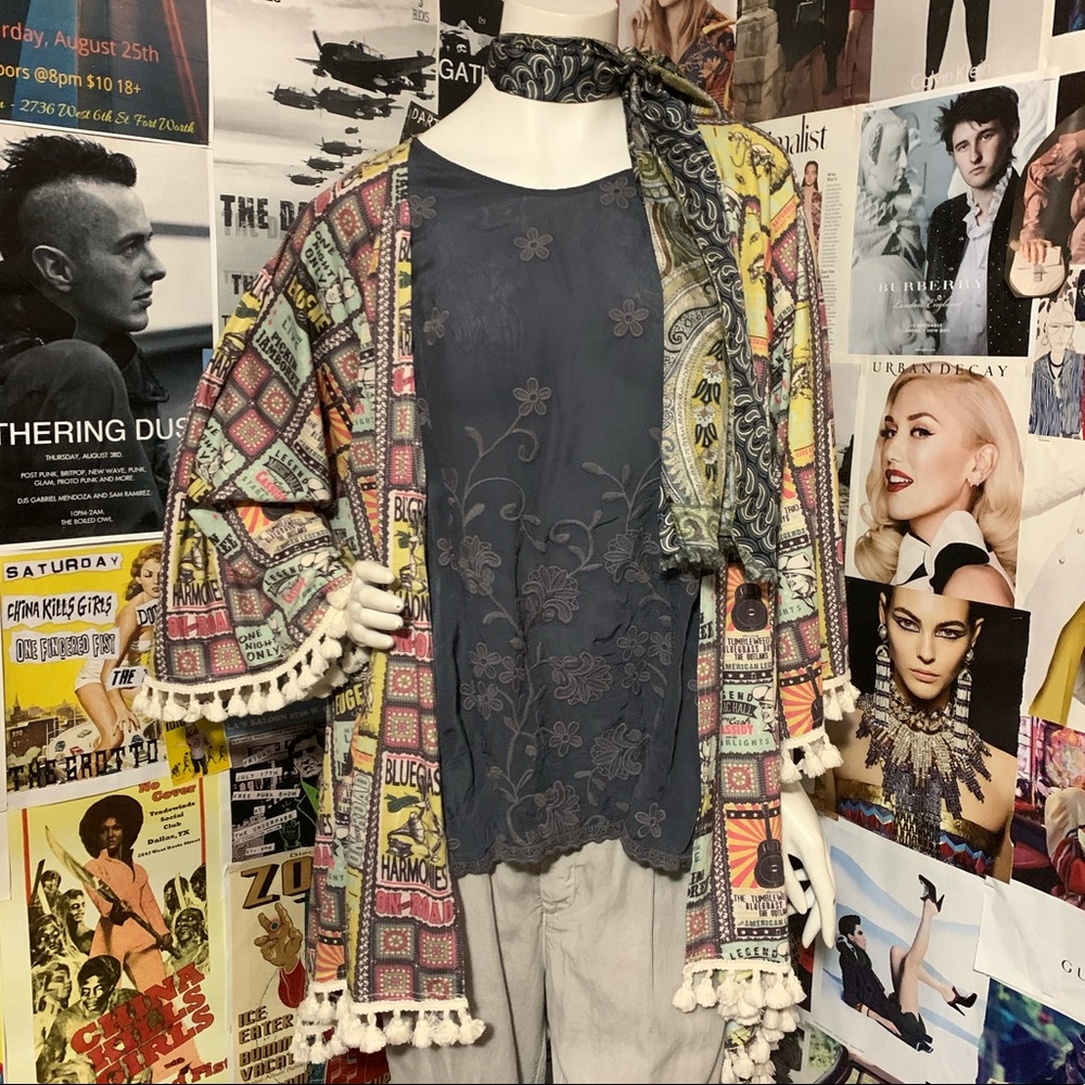SOLD- Double D Ranch “On the Road” Kimono - Sz M